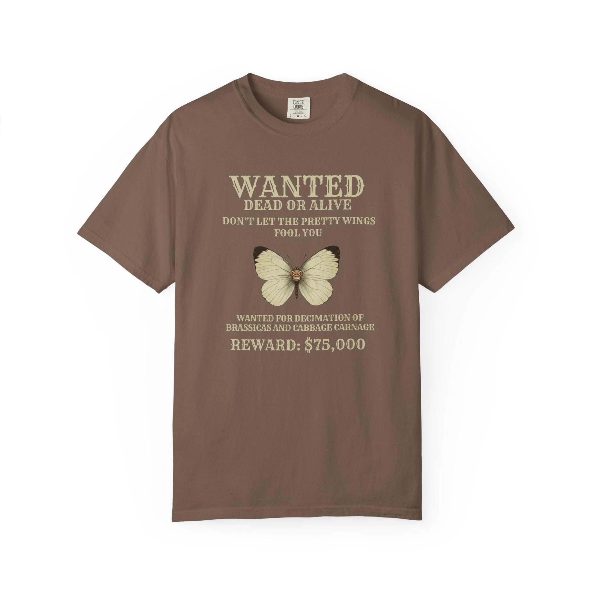 Wanted for crimes against cabbages T-Shirt