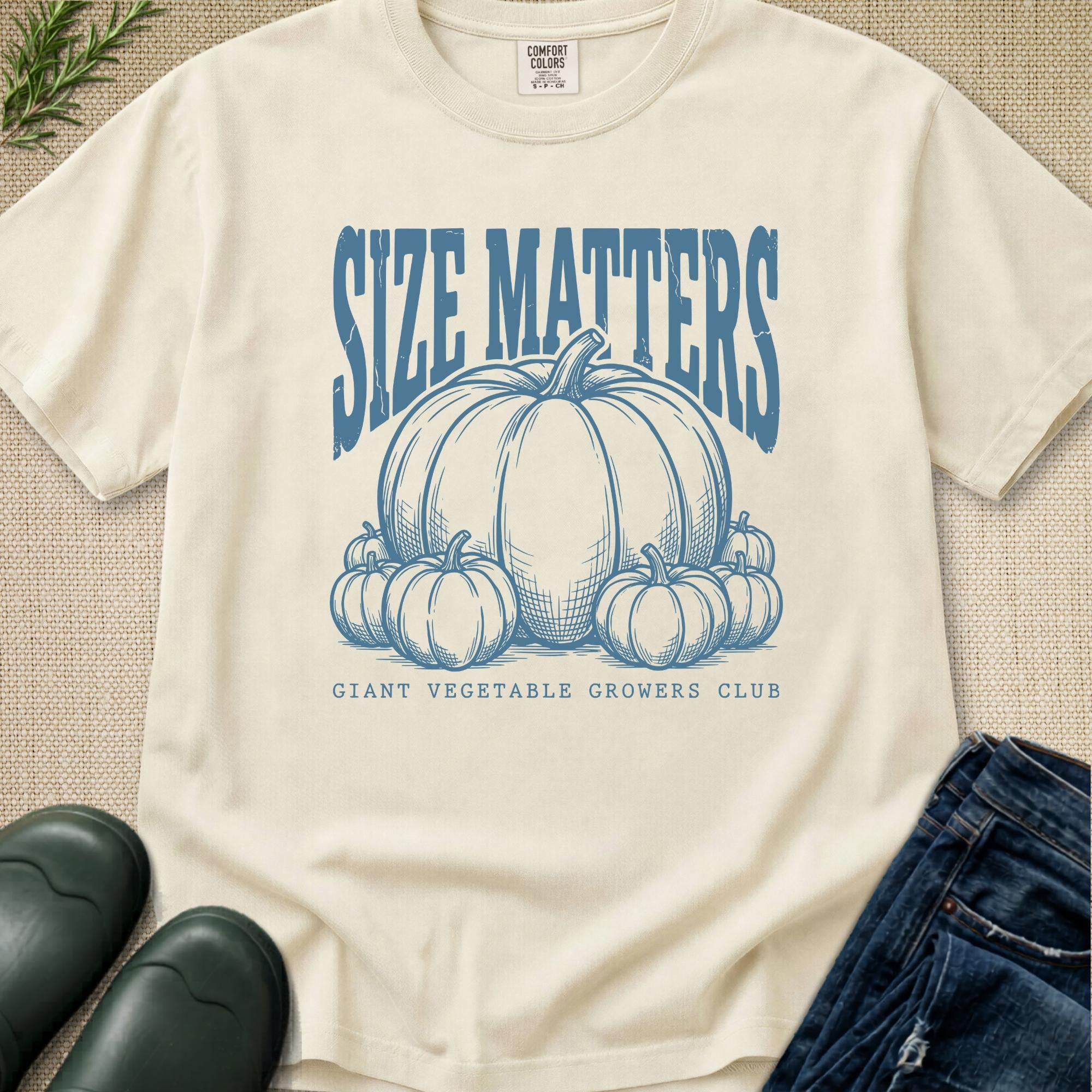 Giant Vegetable Growers Club - Size Matters T-Shirt