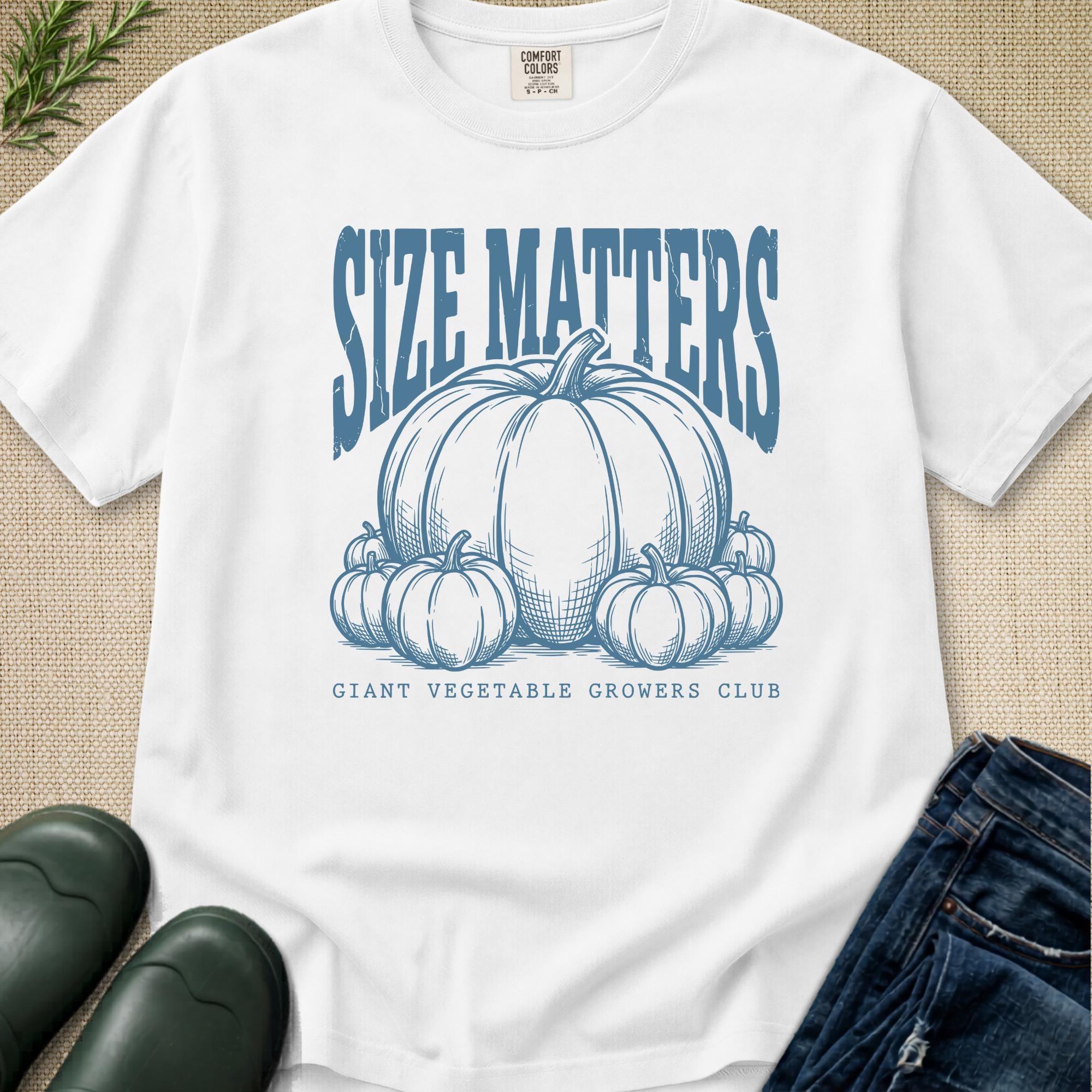 Giant Vegetable Growers Club - Size Matters T-Shirt