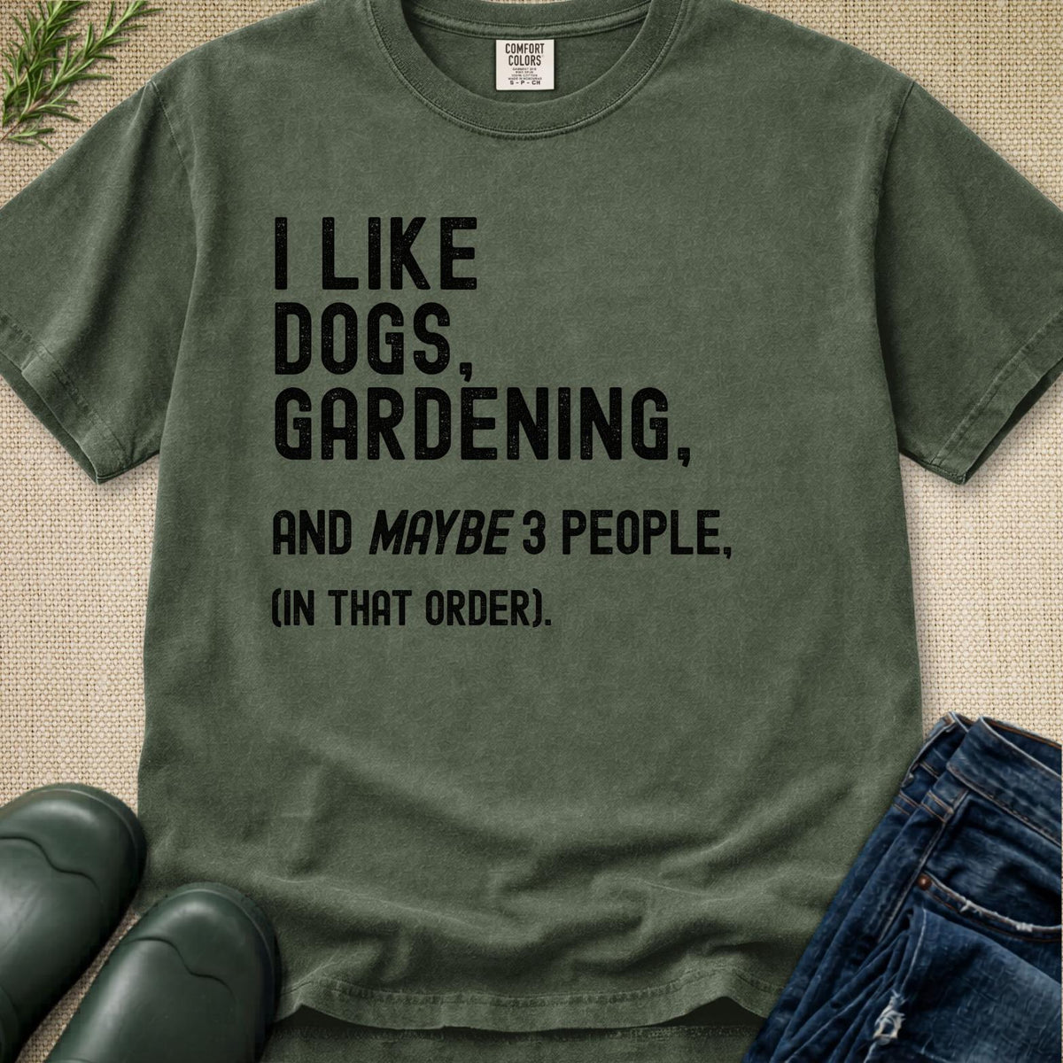 I like Dogs, Gardening... T-Shirt