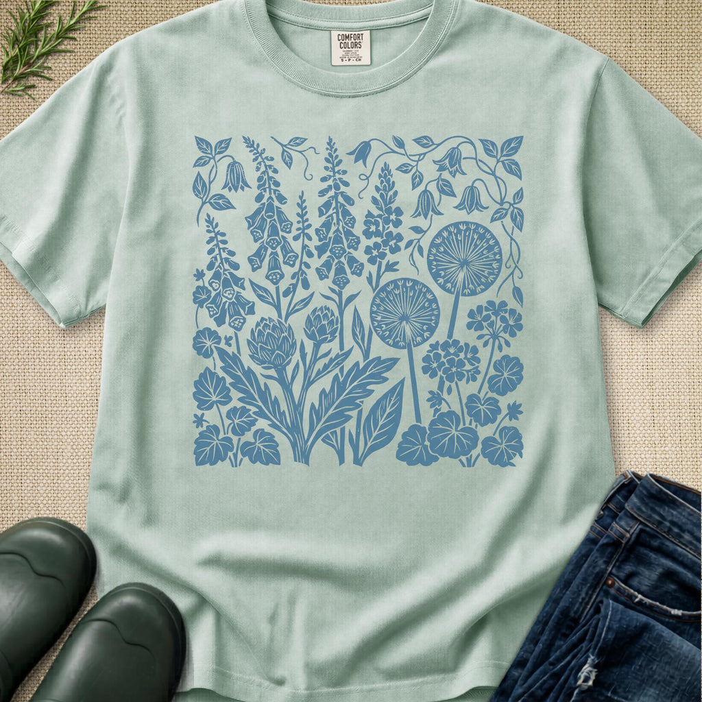 Cottage Garden Print T-Shirt