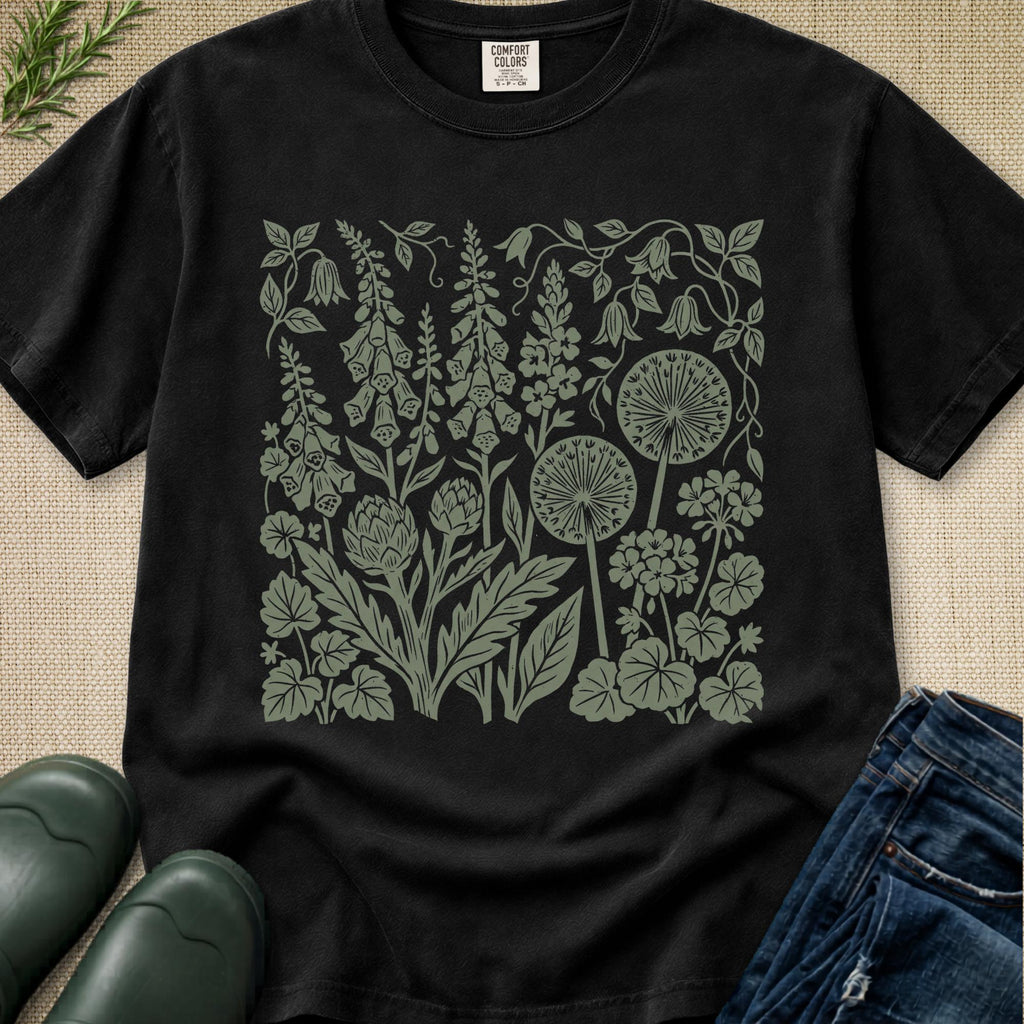 Cottage Garden Print T-Shirt
