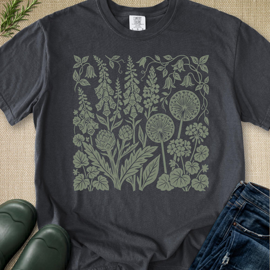 Cottage Garden Print T-Shirt