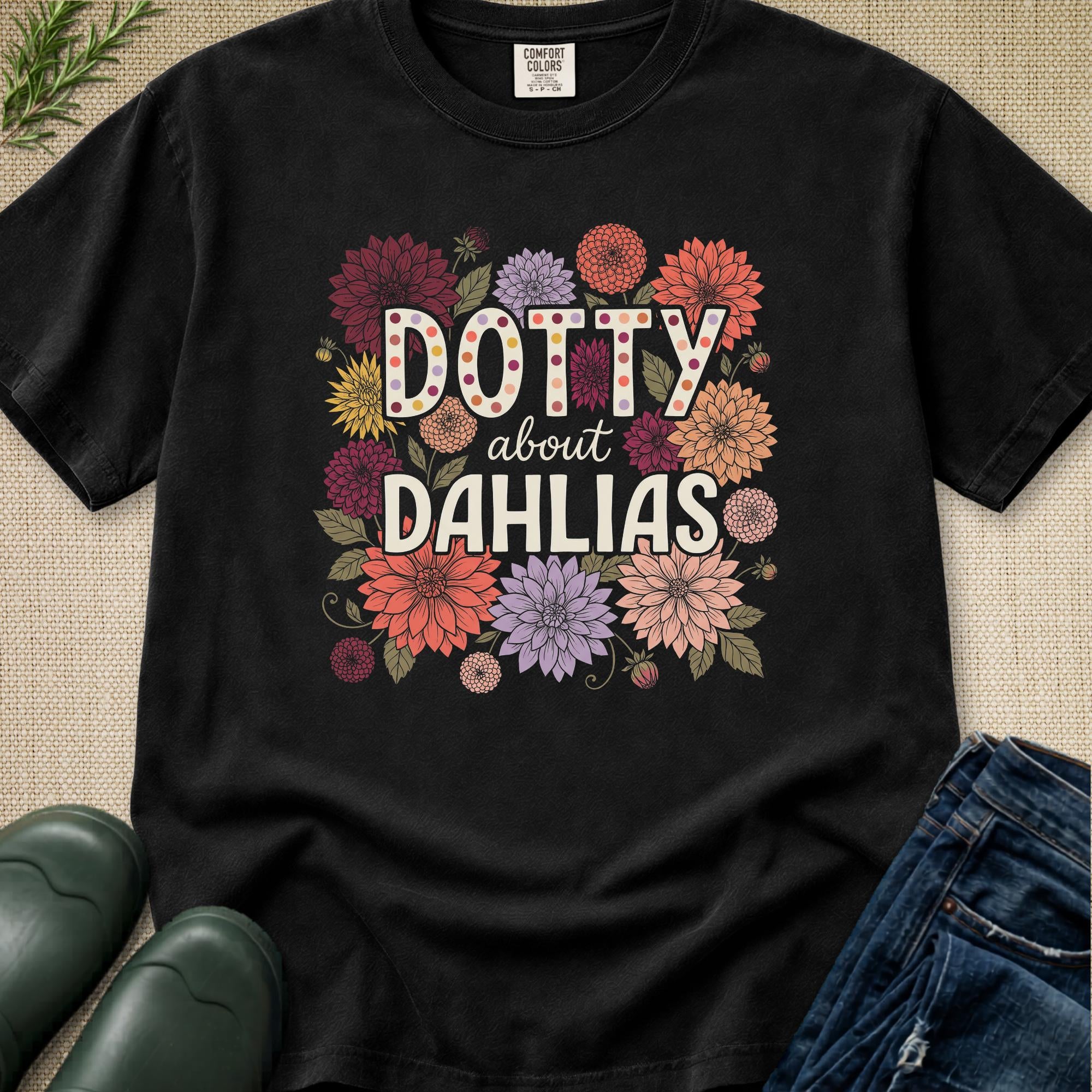 Dotty About Dahlias T-Shirt