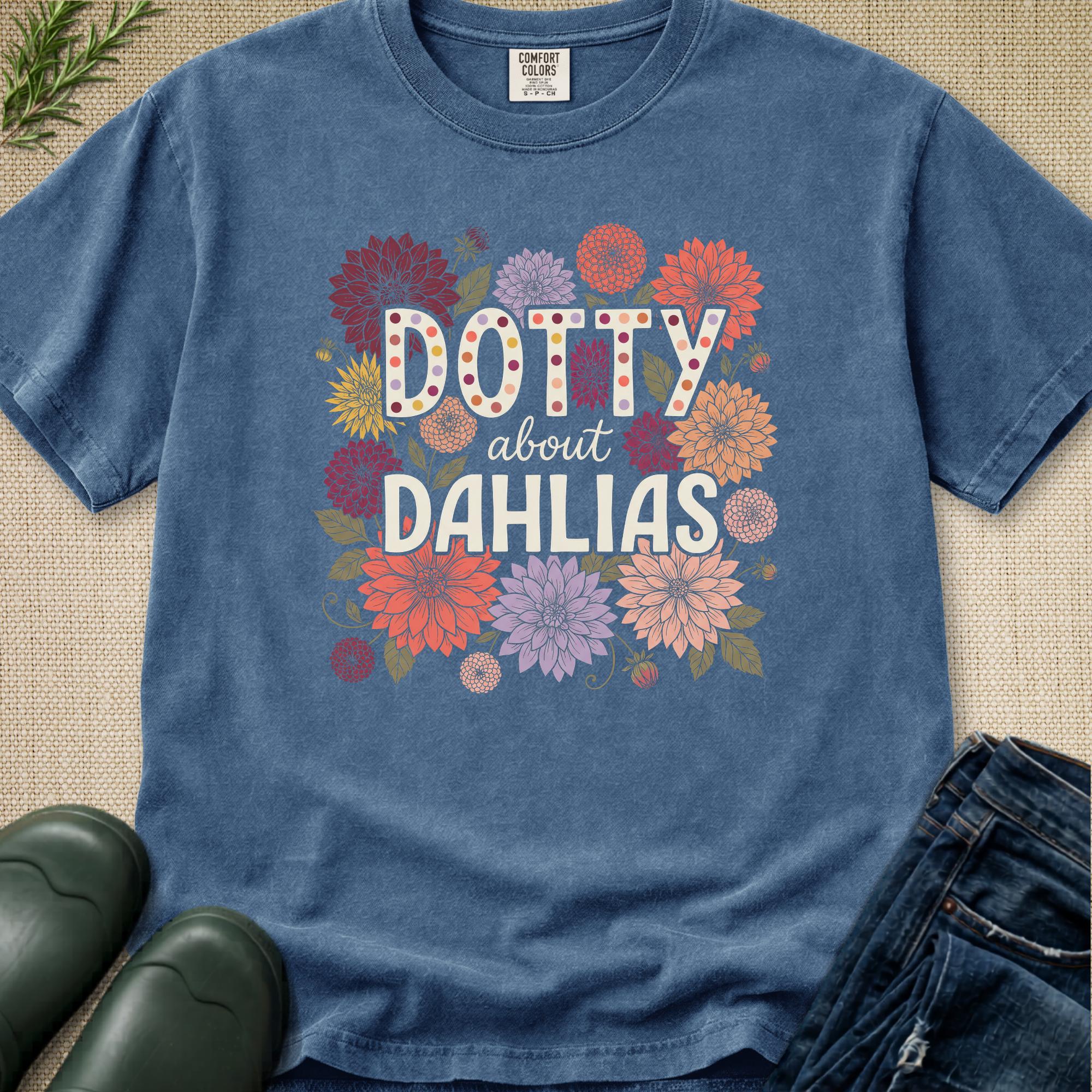 Dotty About Dahlias T-Shirt