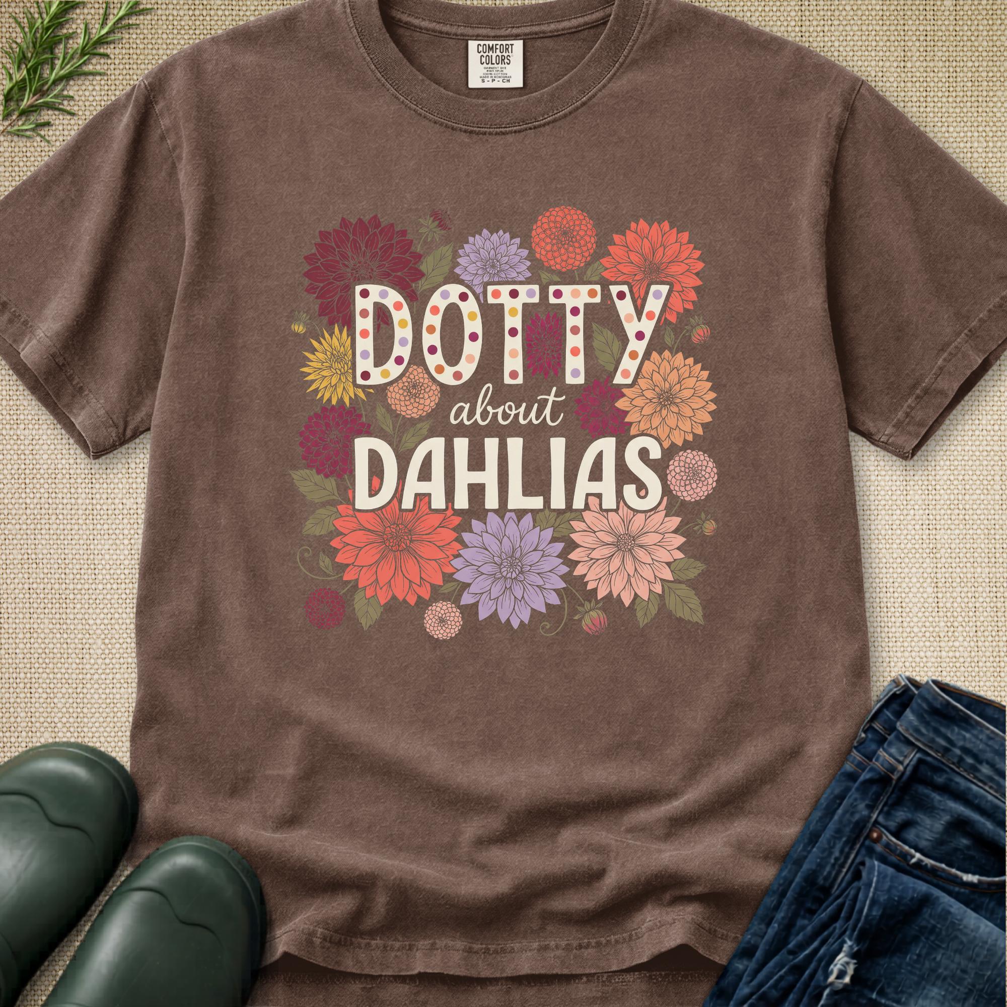 Dotty About Dahlias T-Shirt