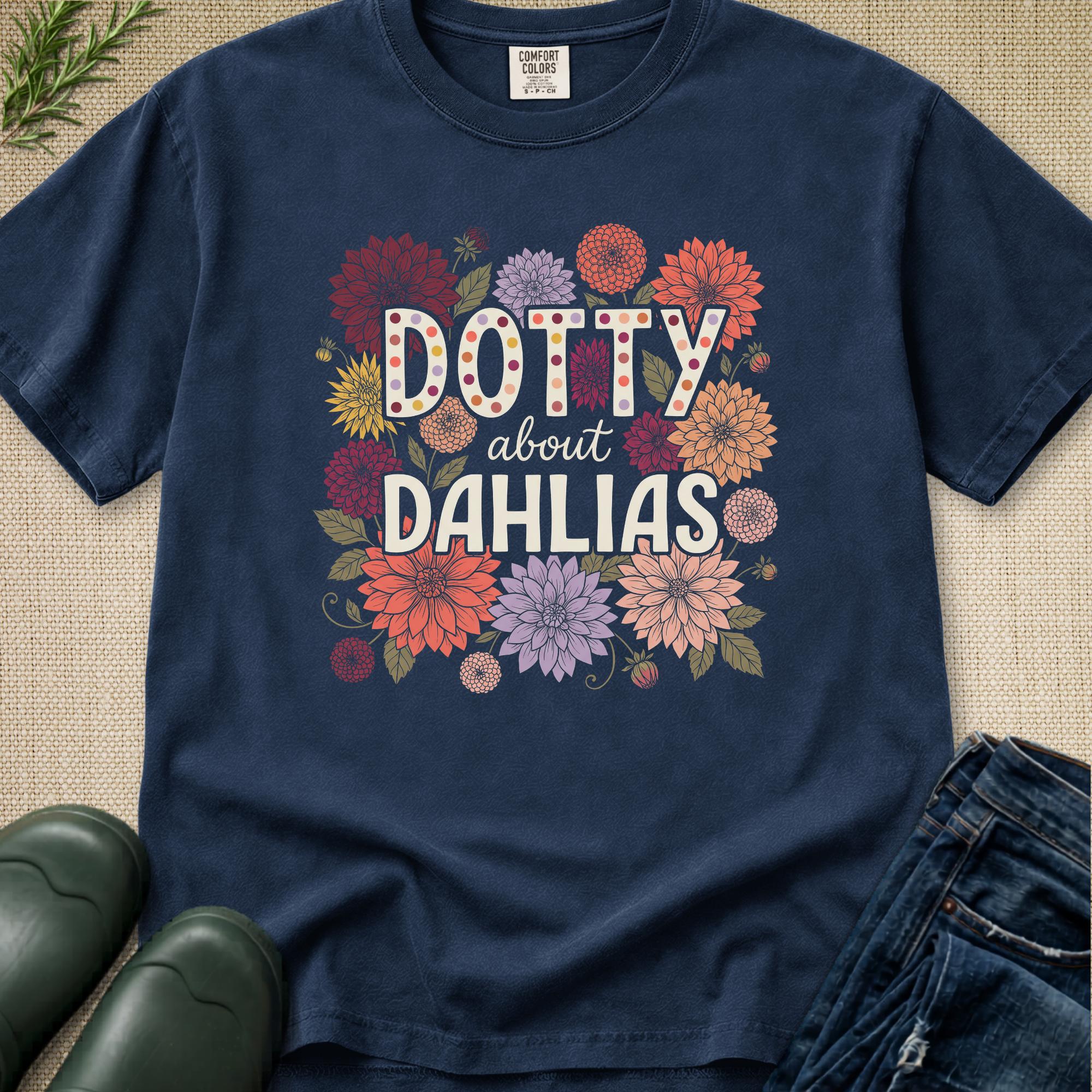 Dotty About Dahlias T-Shirt