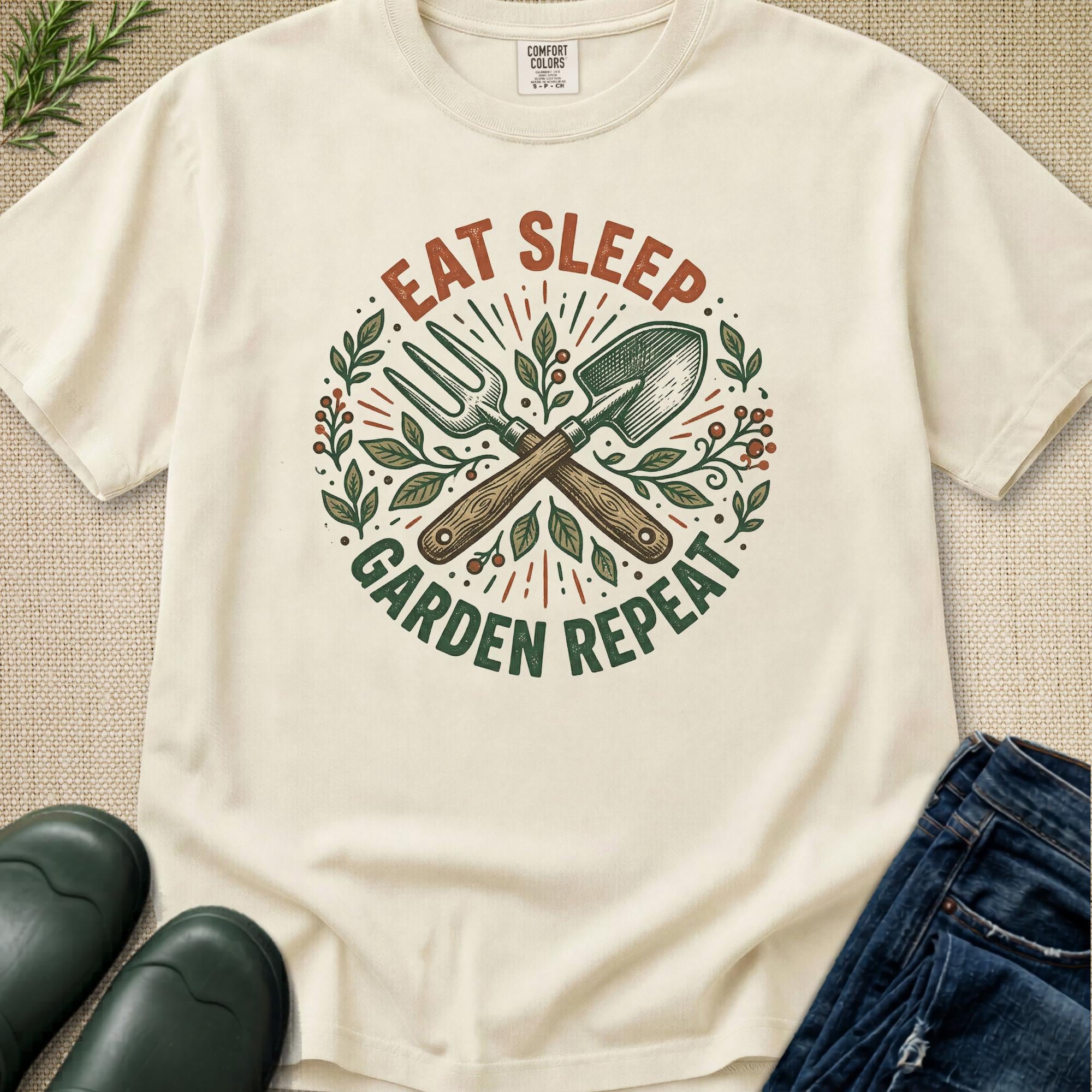 Eat Sleep Garden Repeat T-Shirt