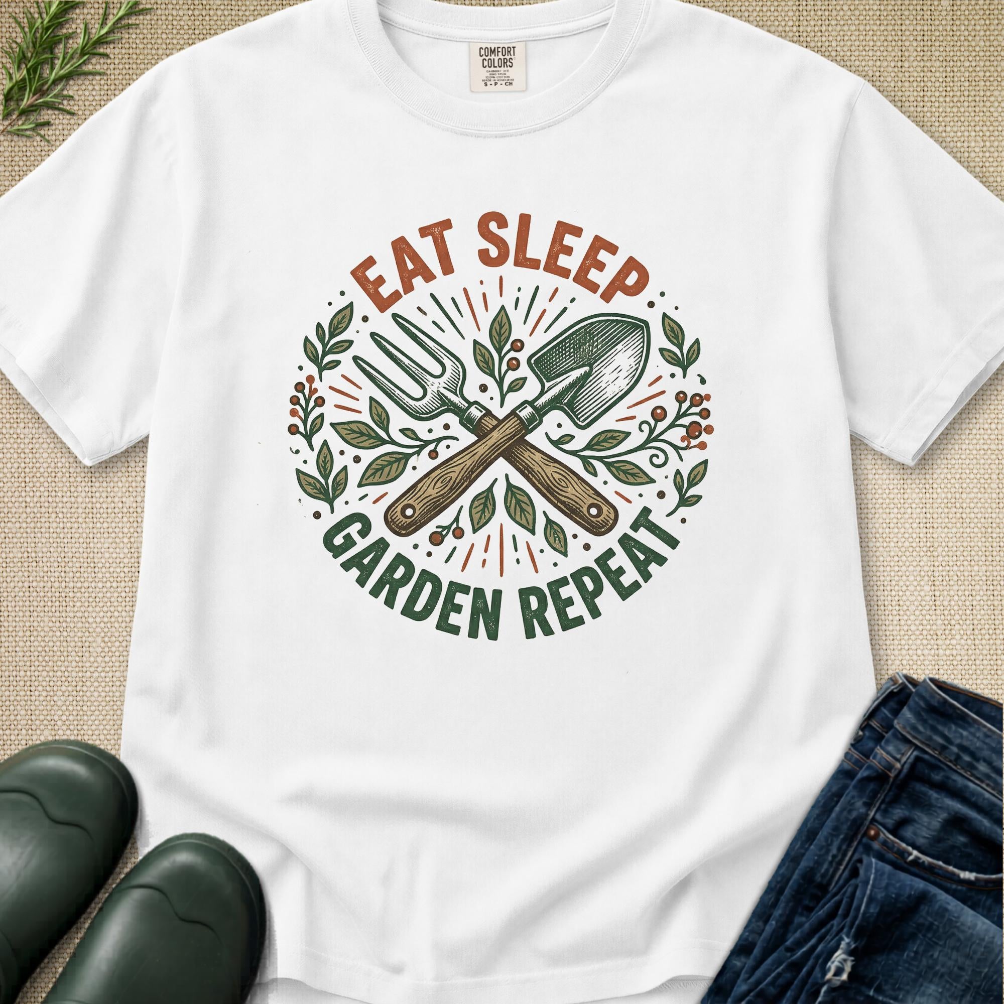 Eat Sleep Garden Repeat T-Shirt