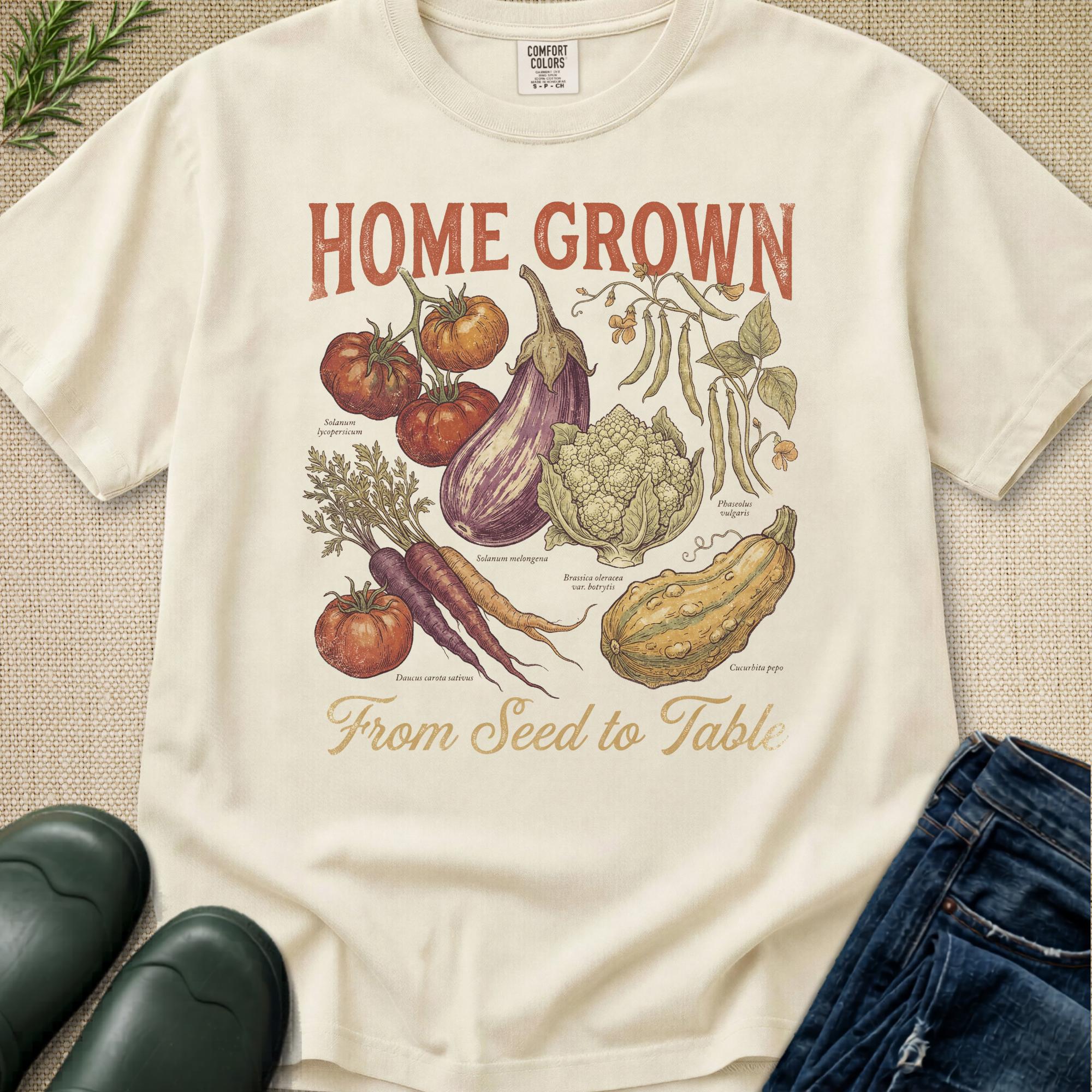 Homegrown faded vintage style print T-Shirt