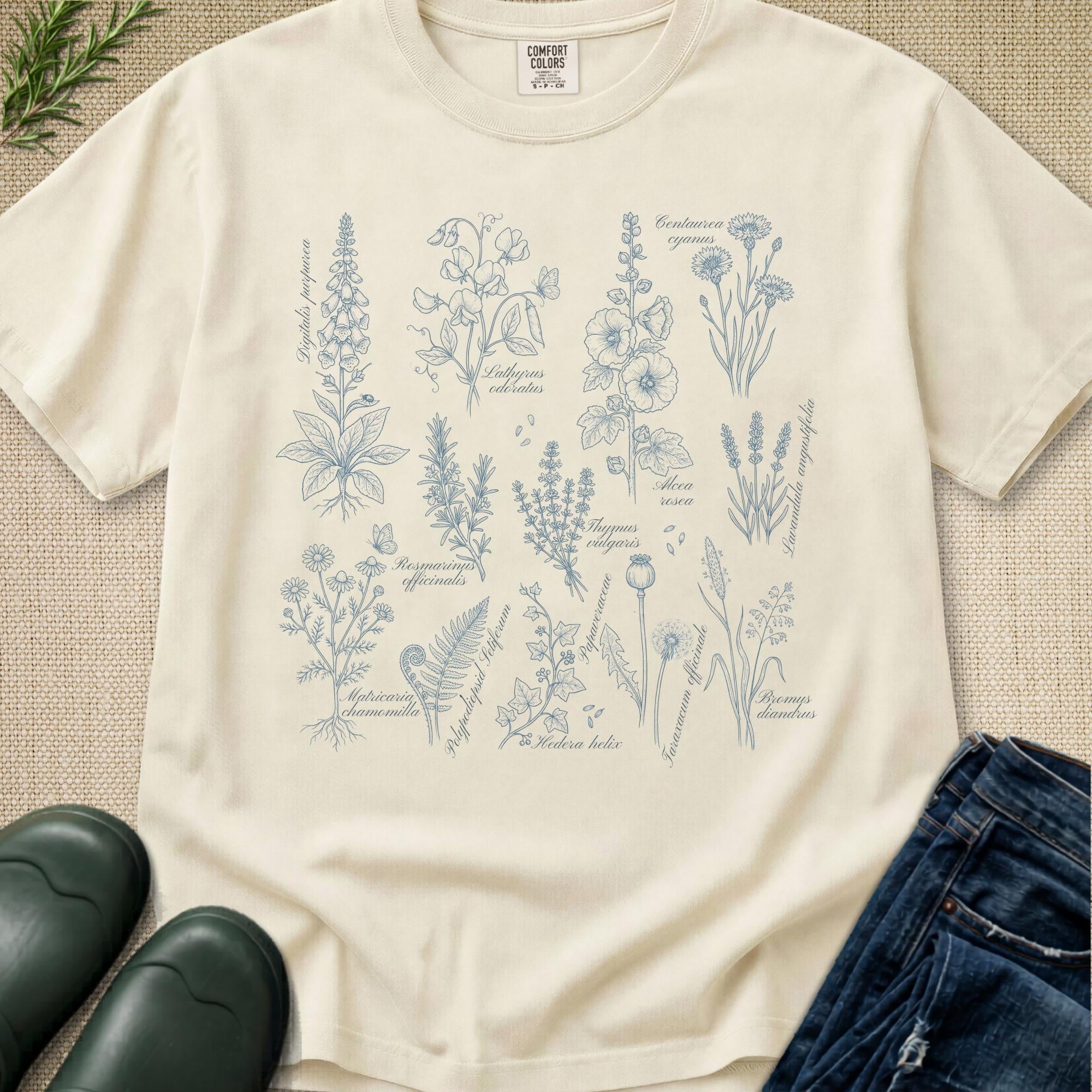 Vintage Scientific Botanical Print T-Shirt