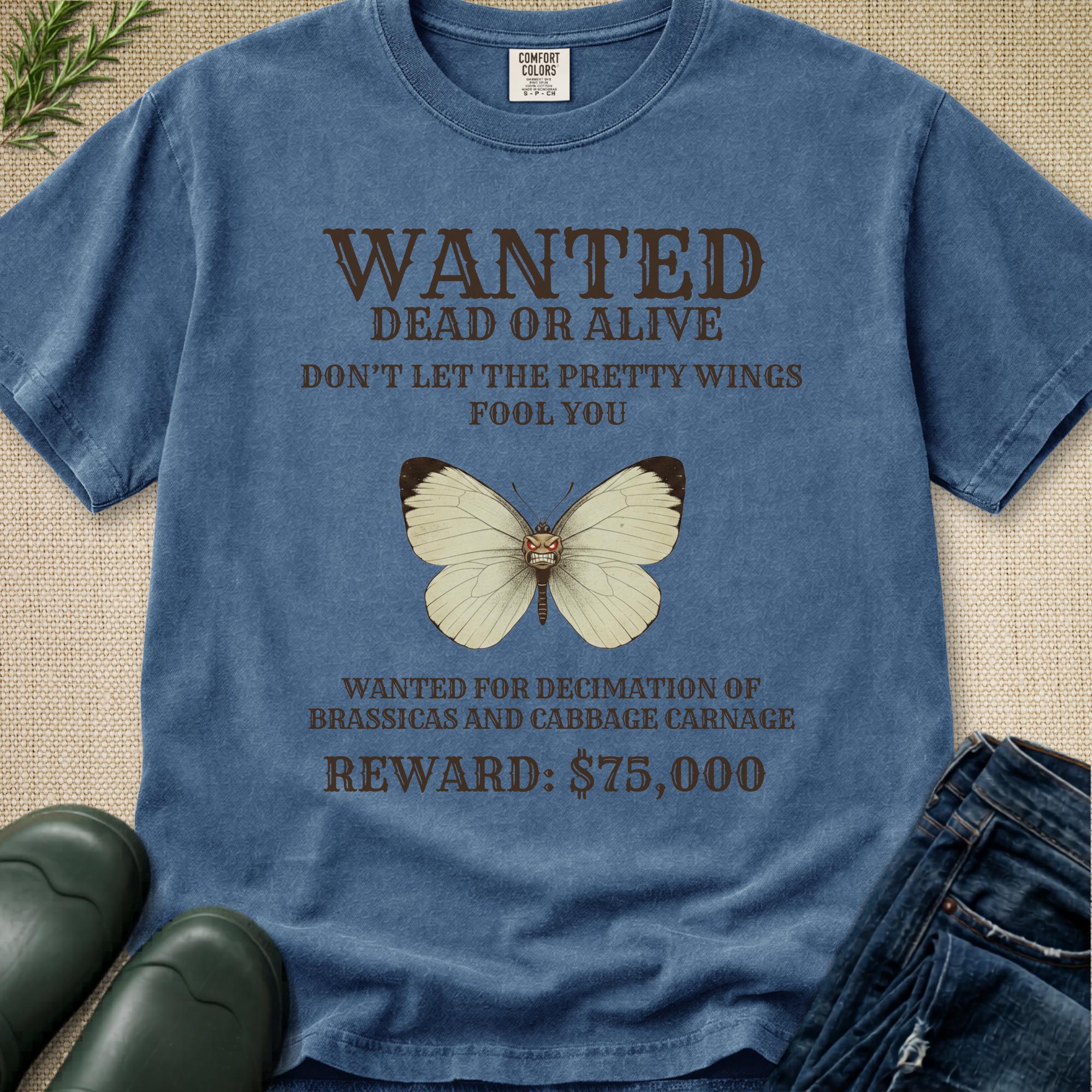 Wanted for crimes against cabbages T-Shirt