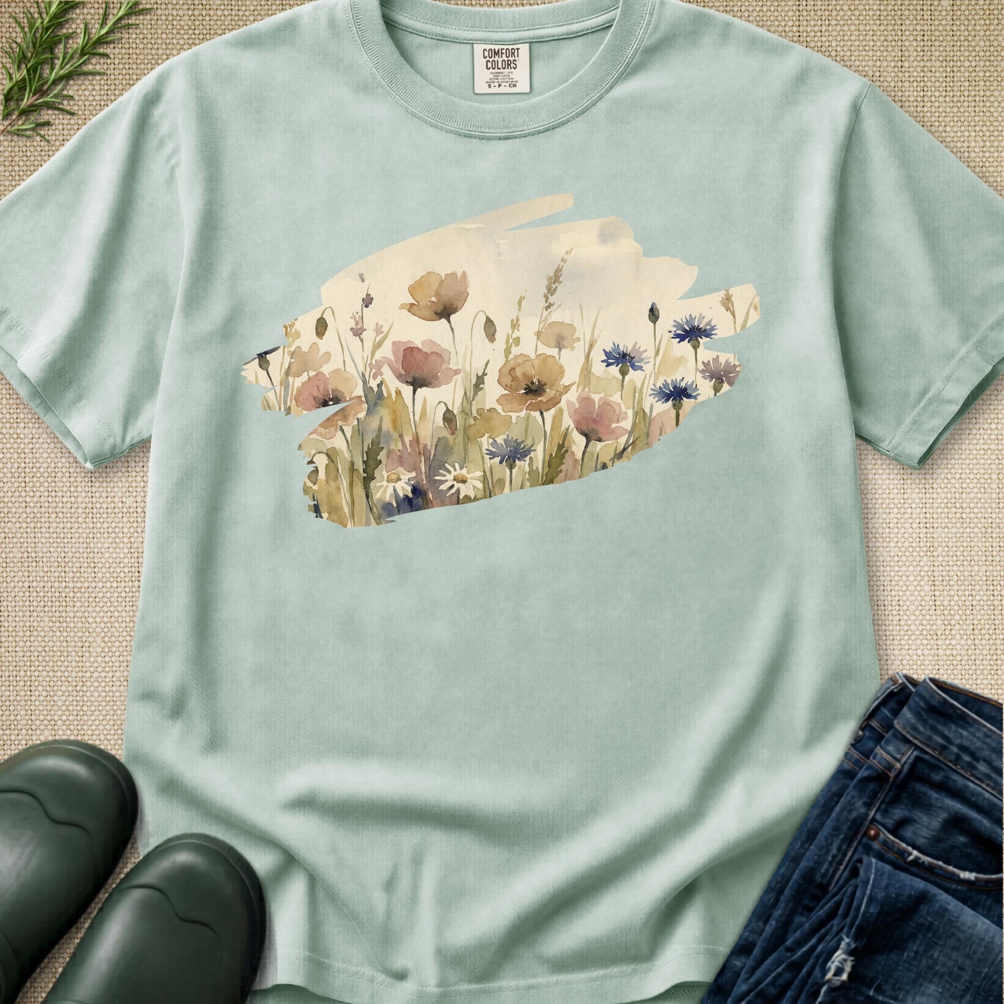 Wildflower Watercolour T-Shirt