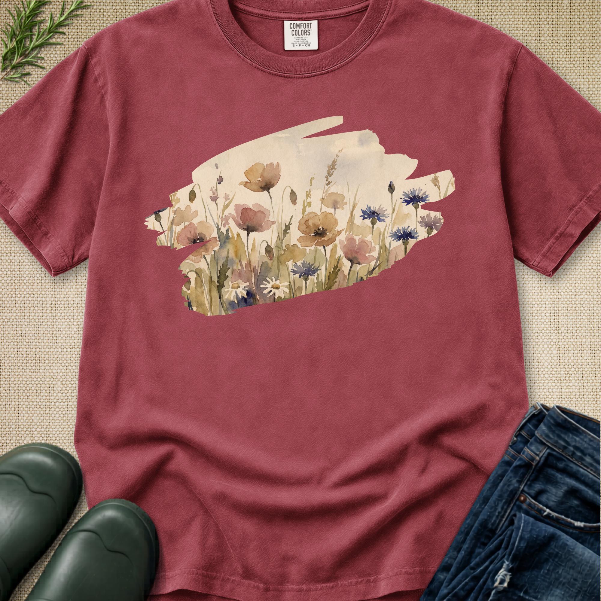 Wildflower Watercolour T-Shirt