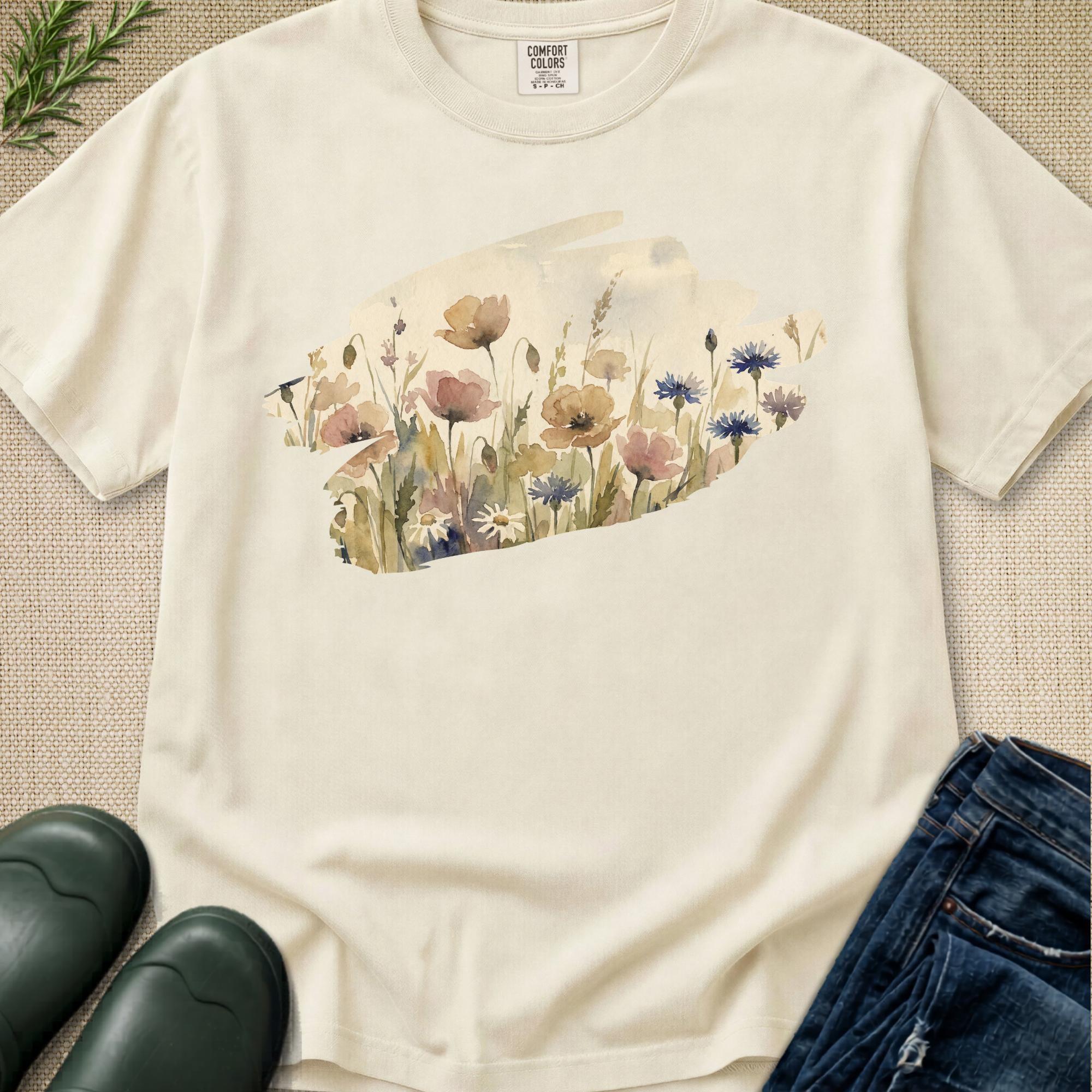 Wildflower Watercolour T-Shirt