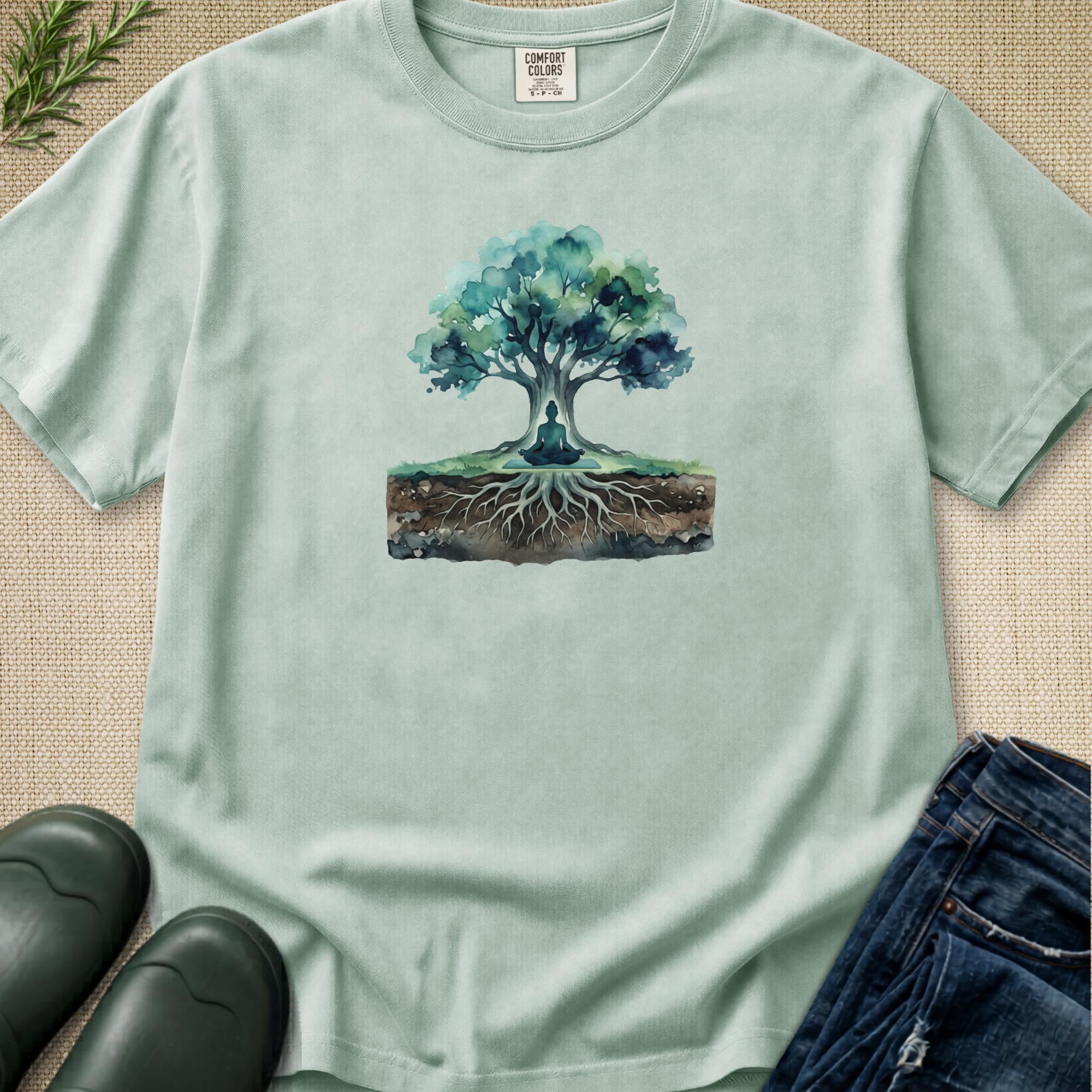Watercolor Yoga T-Shirt