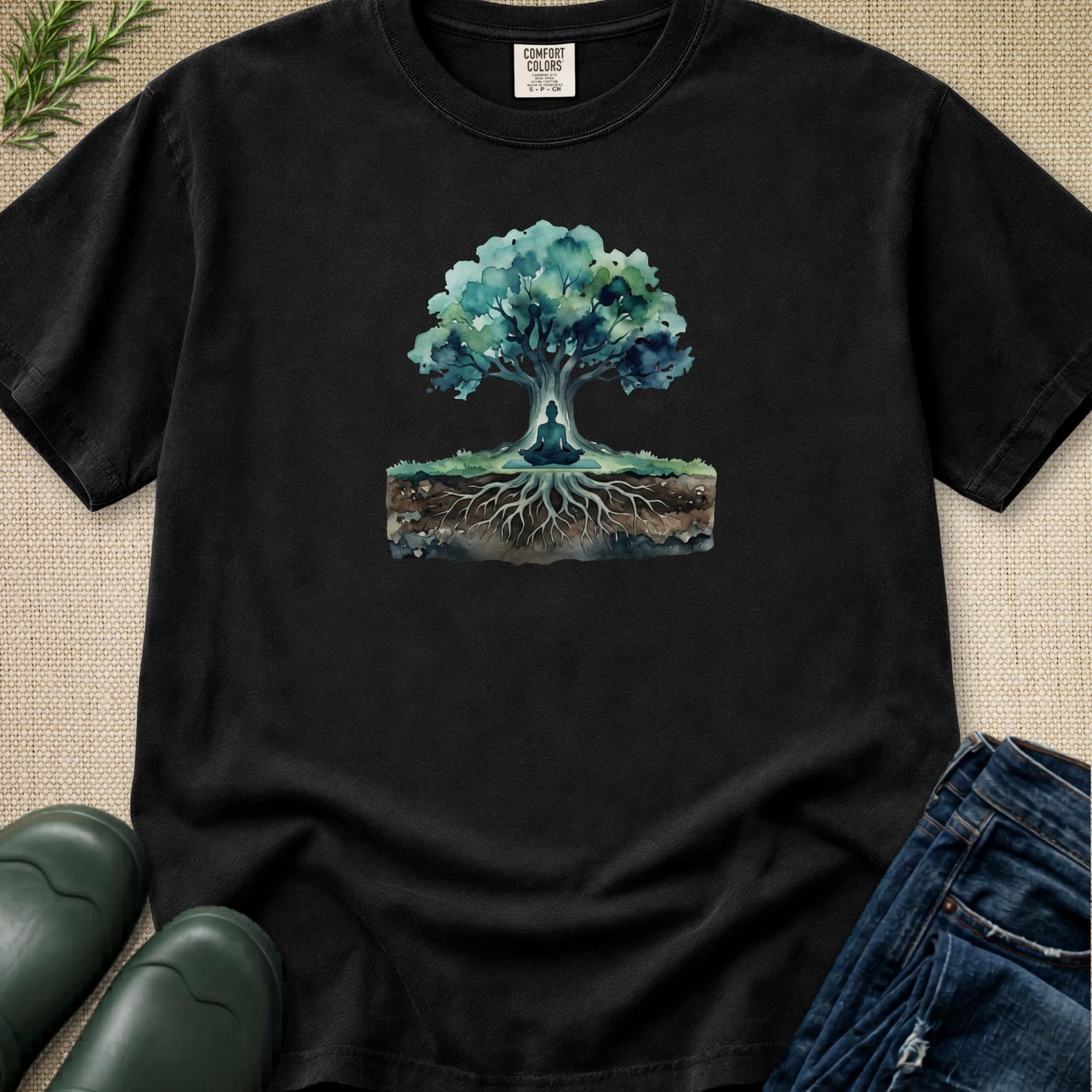 Watercolor Yoga T-Shirt