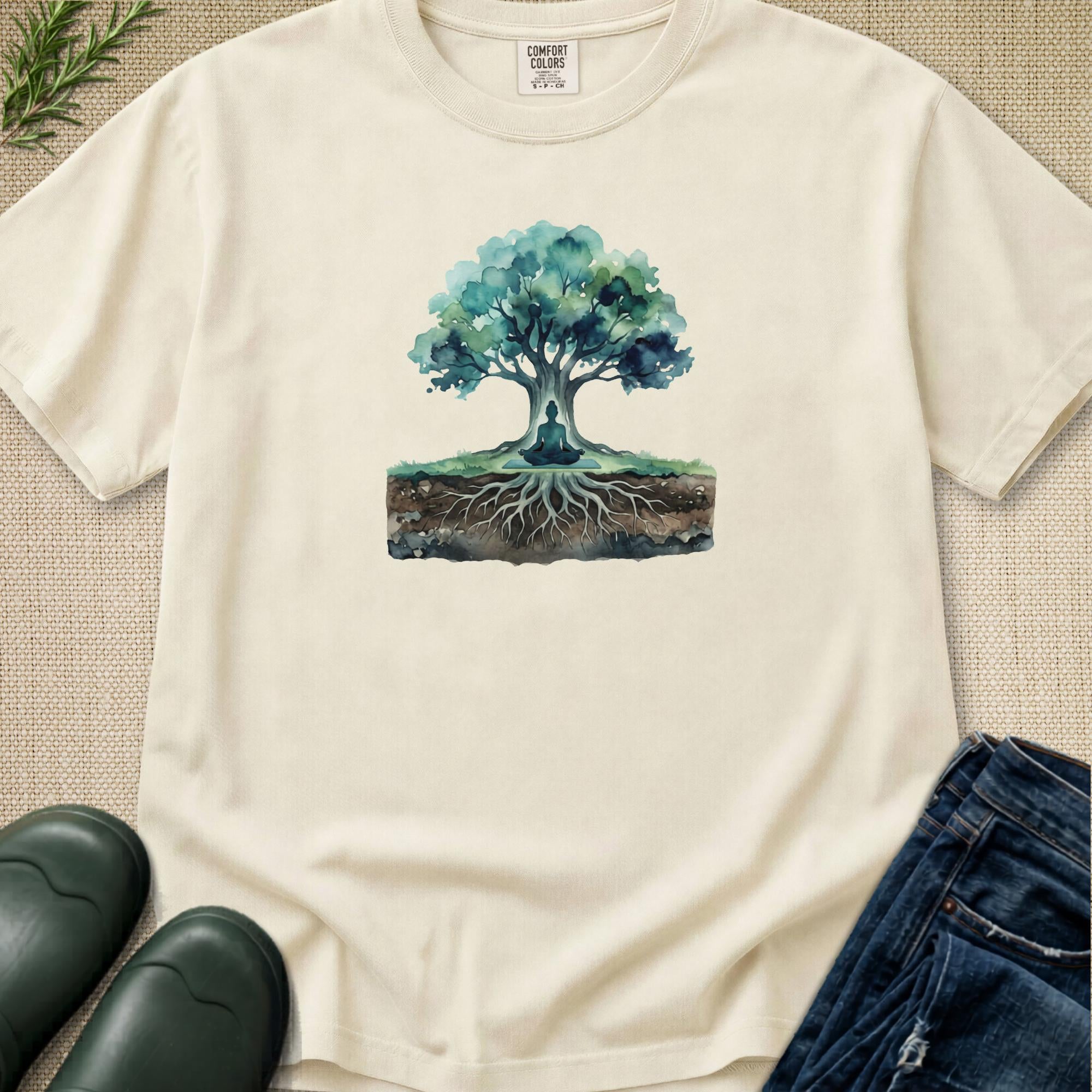 Watercolor Yoga T-Shirt