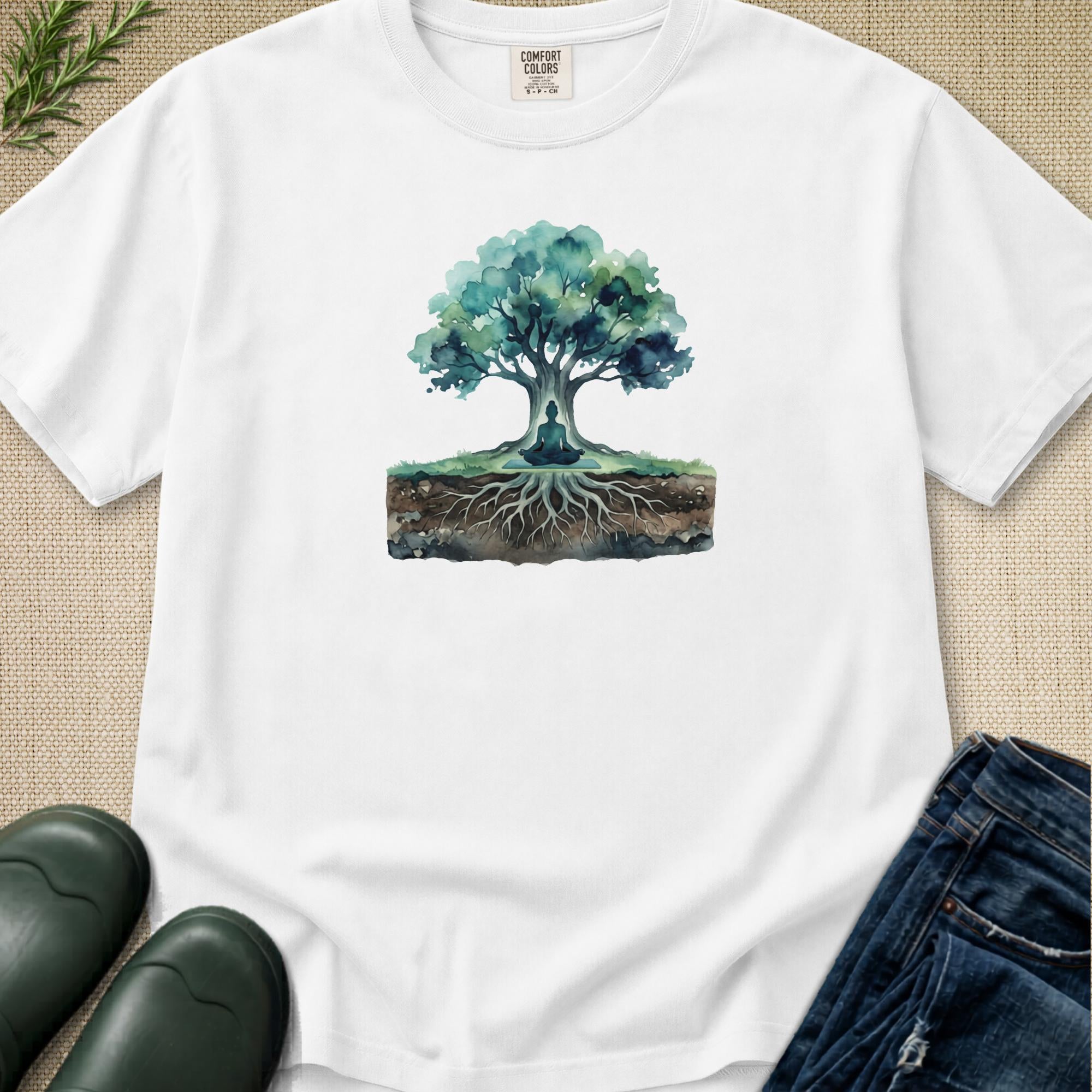 Watercolor Yoga T-Shirt
